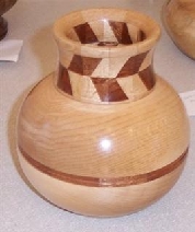 Chequered vase by Anon